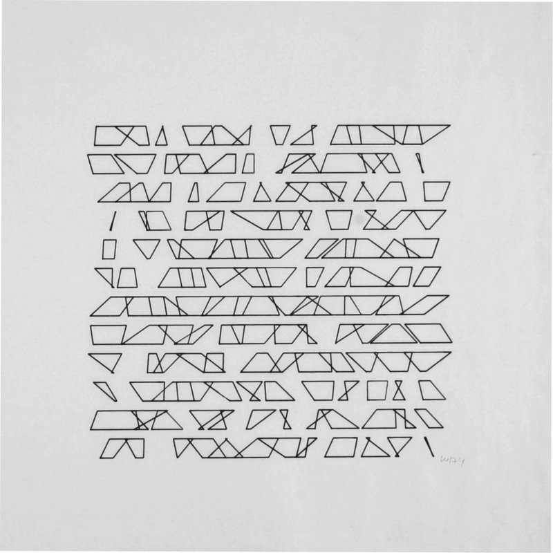 Das Bild 144 Trapezes von Vera Molnar