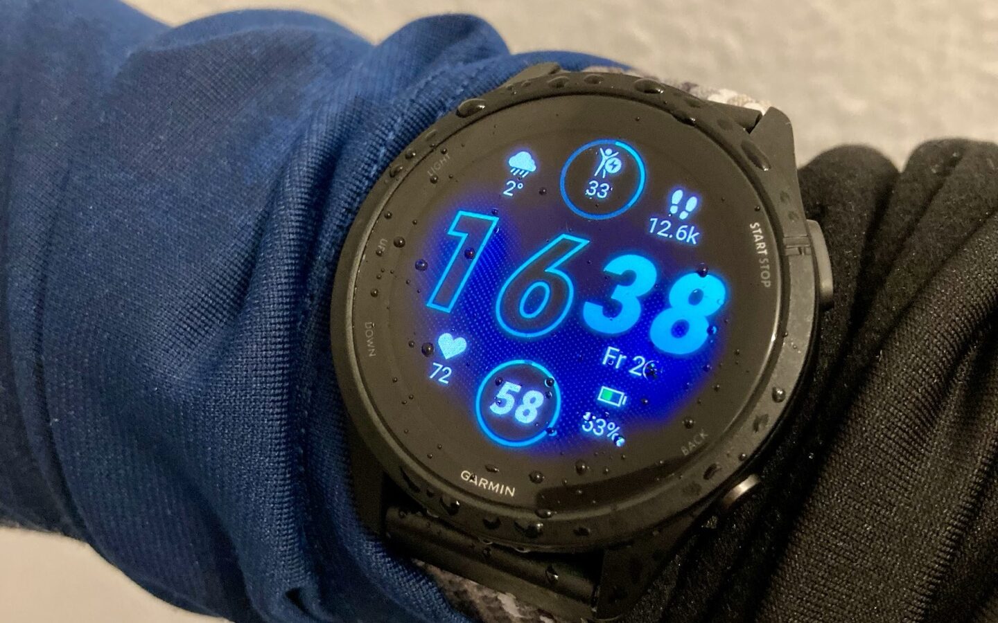 Die Forerunner im Winter am Arm